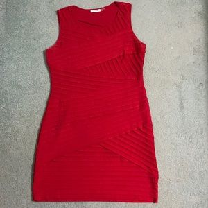 Calvin Klein Womens Red Dress